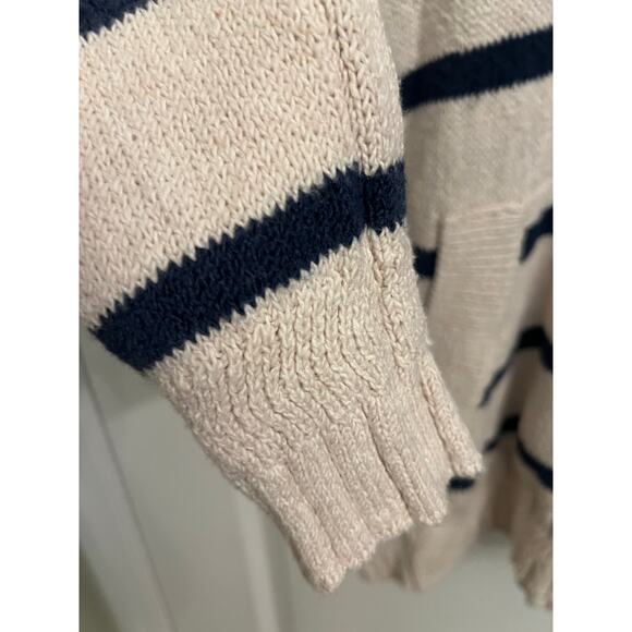 Faherty Kent Sweater Hoodie Stripes XS tassel Nautical Beachy Academia preppy - Picture 7 of 14